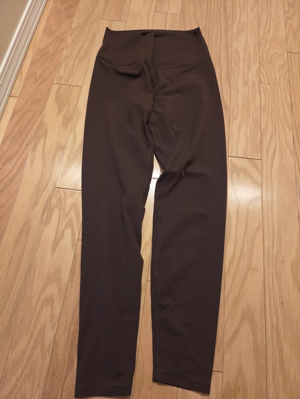 High-Waist Brown Athletic Leggings